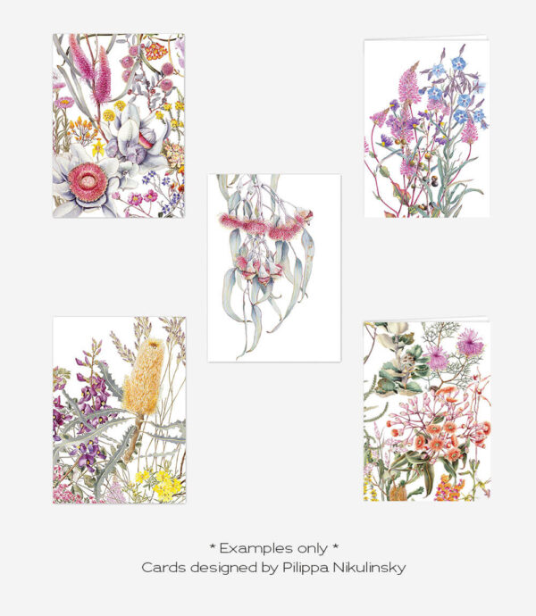Flora Folia Bouquet Cards designed by Pilippa Nikulinsky