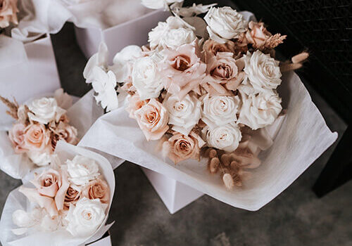 Flora Folia Studio Clients - Ellie & Tristan Wedding Bouquets